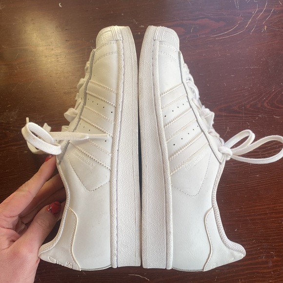 Adidas Superstar White Size W8 Shelltoe Leather - Picture 10 of 11